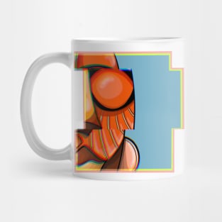 GLITCHY AFRO MASK Mug